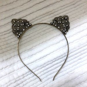 brass headband with ears